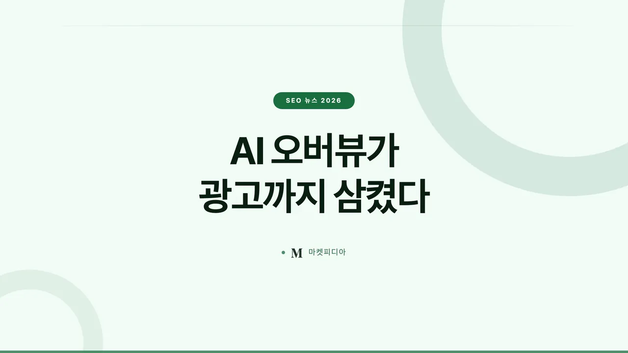 AI 오버뷰가 광고까지 잡아먹는다, 접근성 트리 감사가 뜨는 이유 — SEO 뉴스 2026 8월 2주